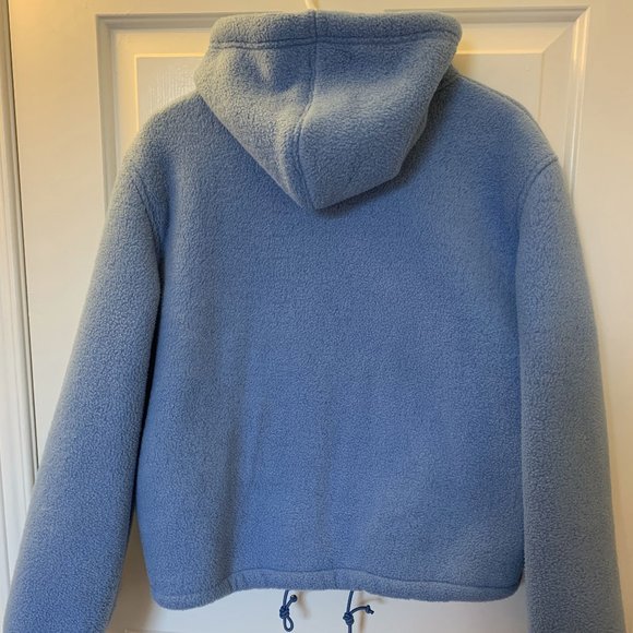 Sherpa Fleece Blue Hoodie/Jacket - Picture 4 of 4